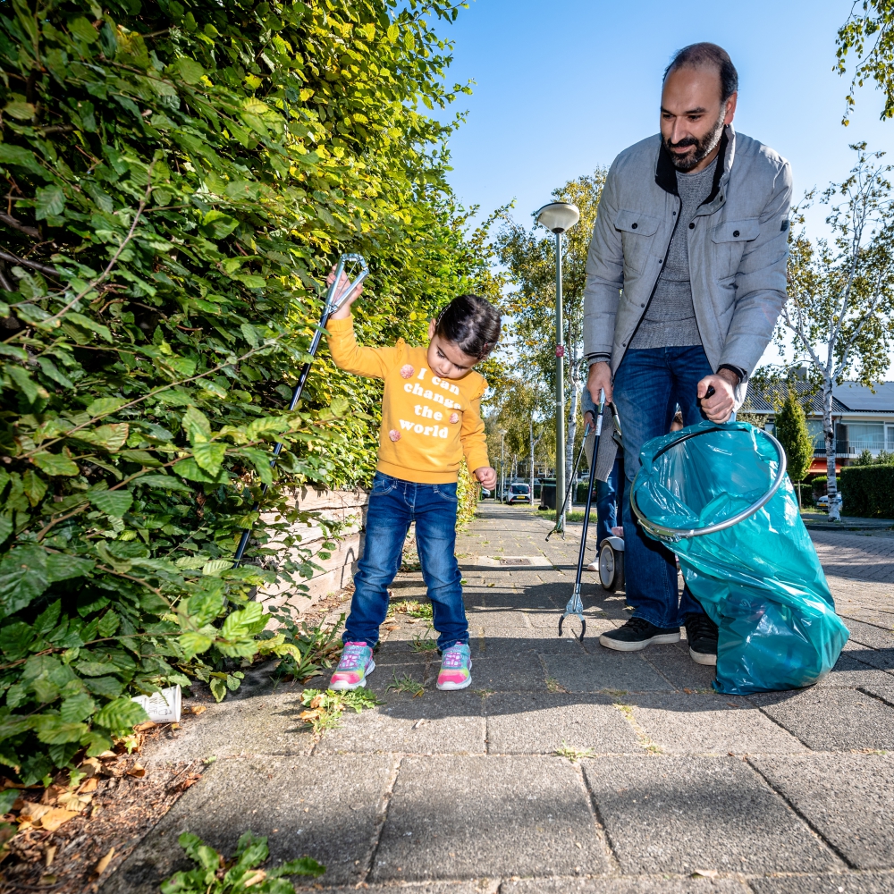 Ook tweede Schone Wijk Actie in Schiedam succesvol