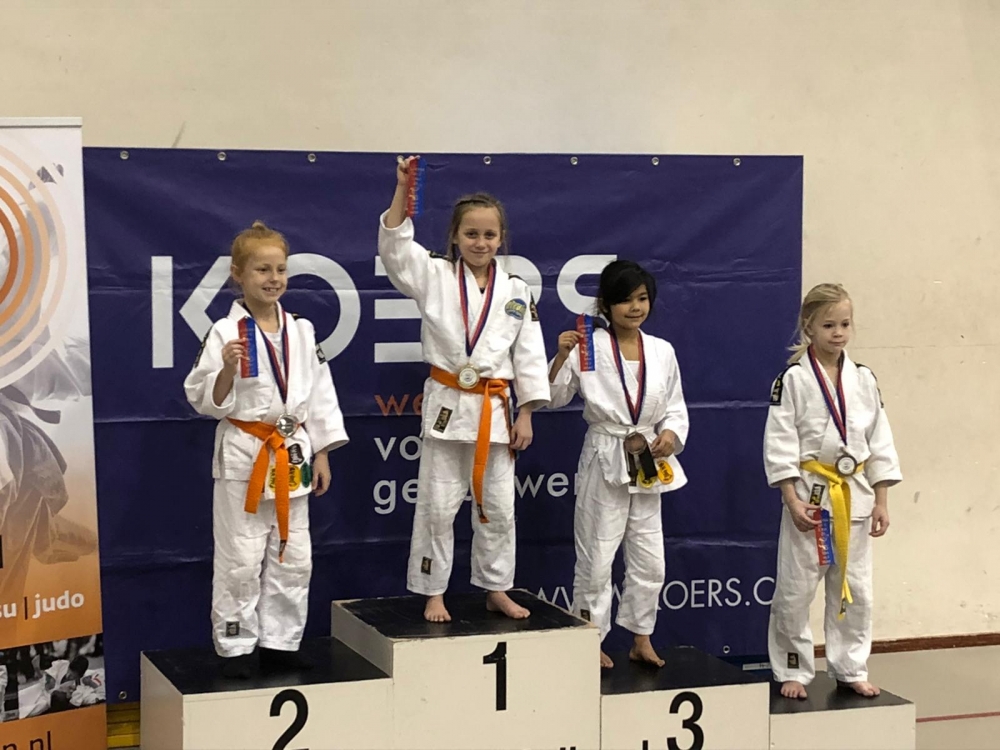 Ook de Schiedamse judoka's van PED's scoren op ZH kampioenschap