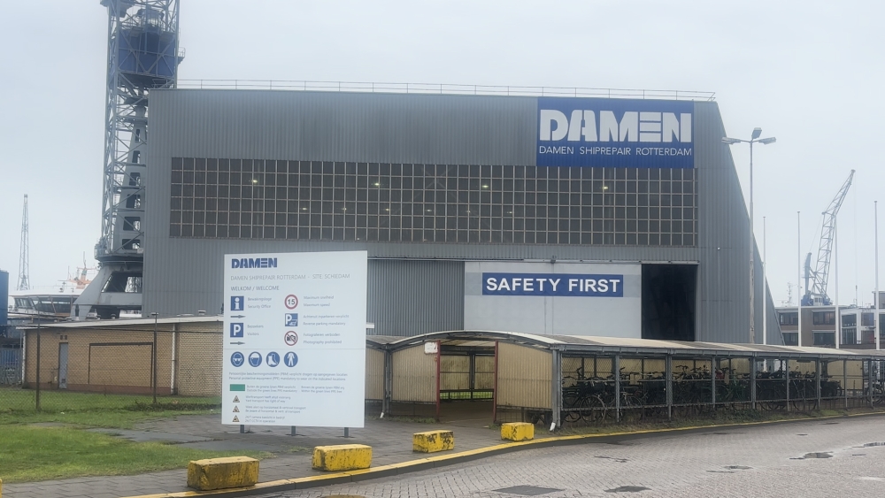Brand bij DAMEN Shiprepair beperkt tot kantoorruimte onderhuurder, werkzaamheden gaan door