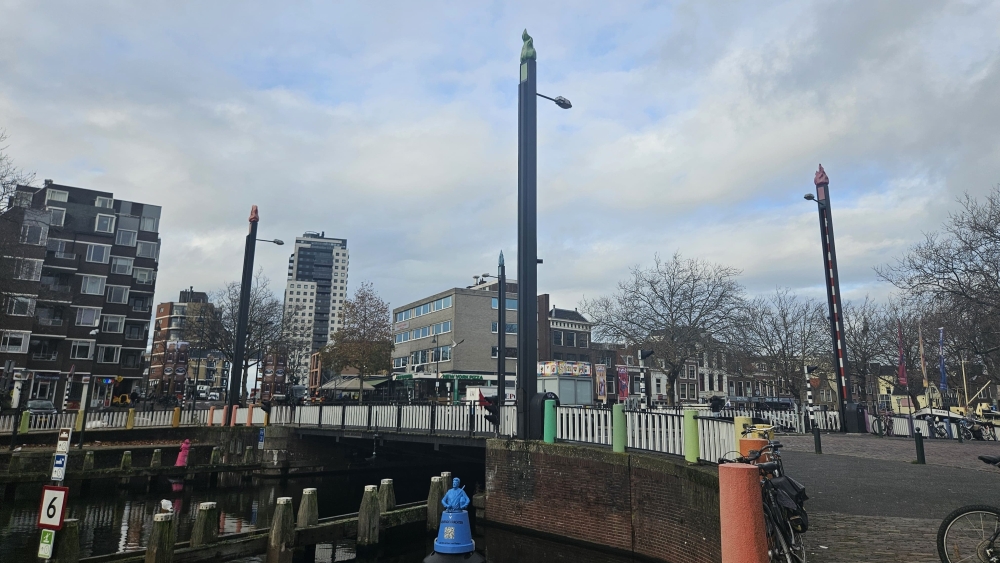 De Oude Havenbrug in het centrum van Vlaardingen