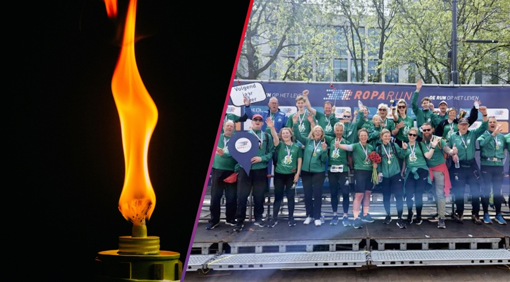 Vlaardingers rennen 120 kilometer met bevrijdingsvuur: ‘Binnen vijf minuten besloten’