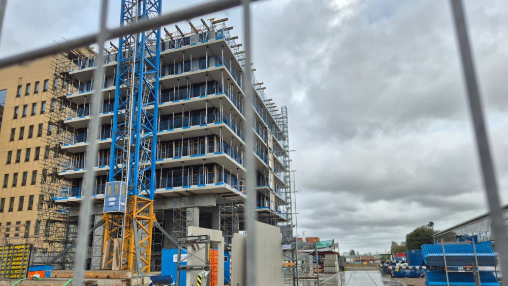 De huidige staat van het gebouw Prelude
