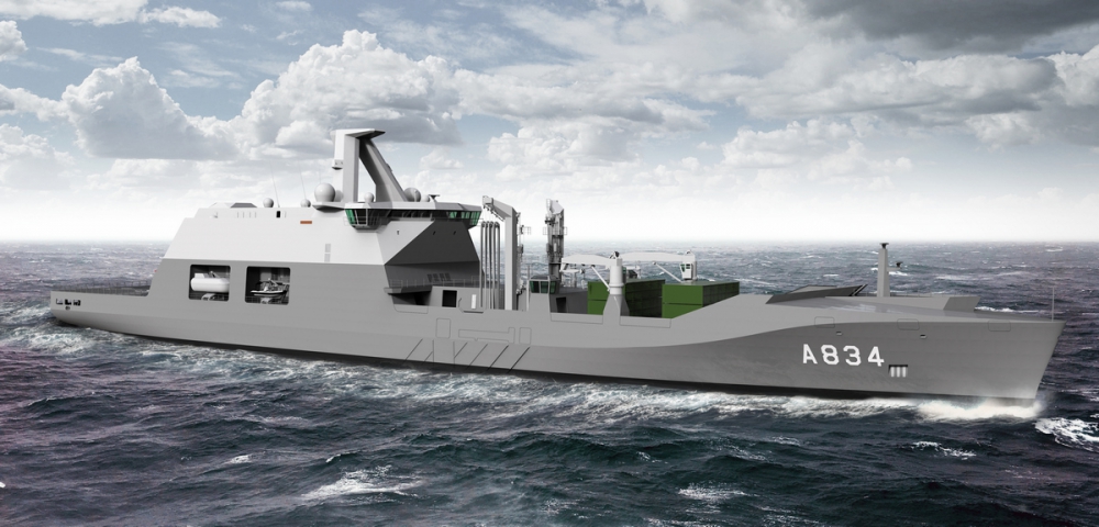 Damen hoofdaannemer bouw nieuw marineschip
