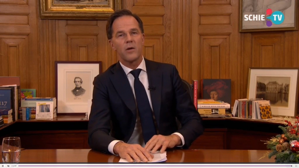 Premier Mark Rutte: 'Nederland gaat voor vijf weken op slot'