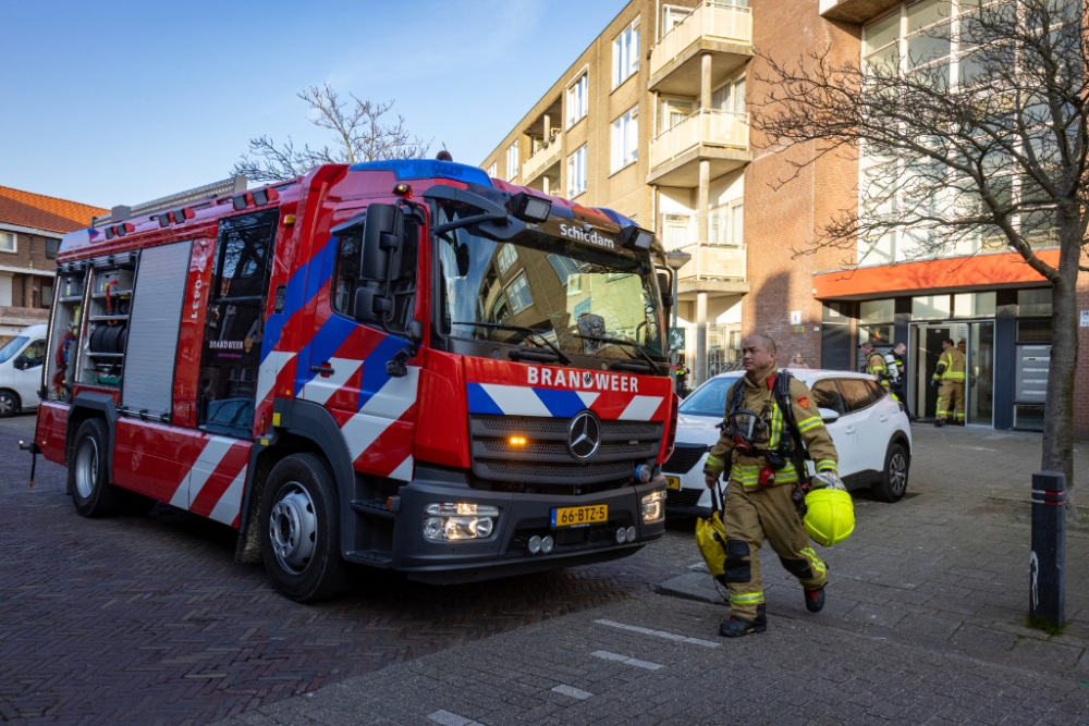 Keukenbrand in Schiedam-West snel onder controle