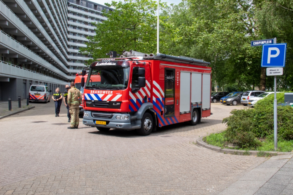 Gaslucht in meerdere flatwoningen op Chopinplein
