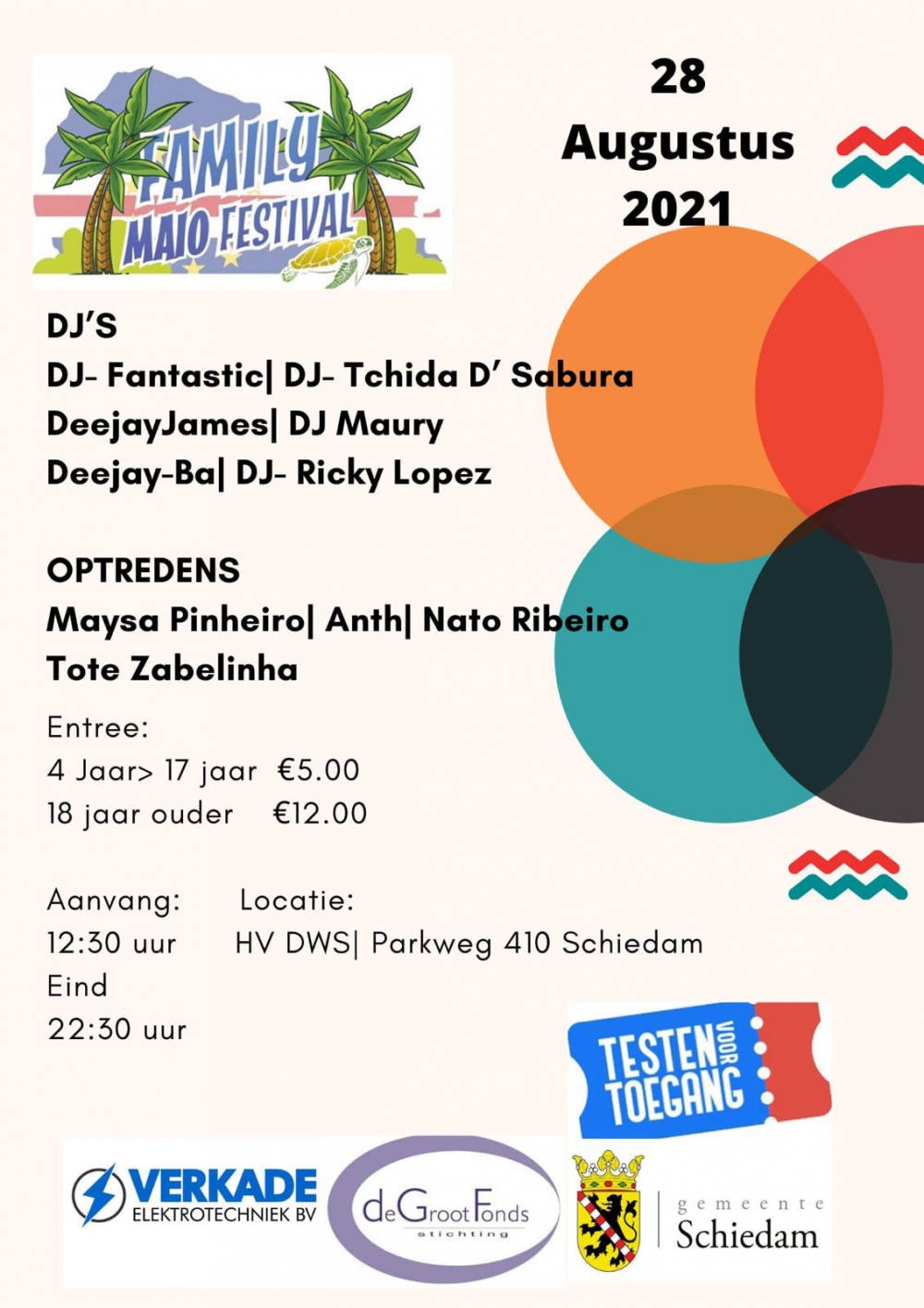 'Het is een eer om in deze tijd een festival te mogen organiseren', Family Maio Festival op het terrein van DWS
