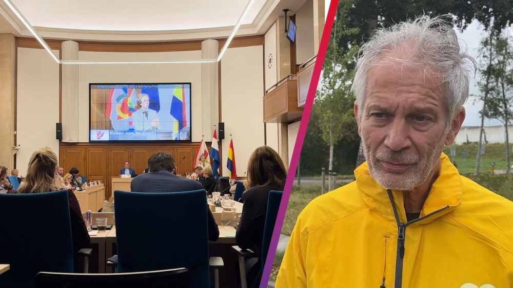 De Vlaardingse raad en raadslid Ron Boers van Heel de Stad