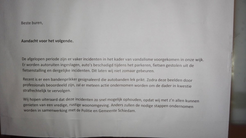 Buren zijn vandalen meer dan zat