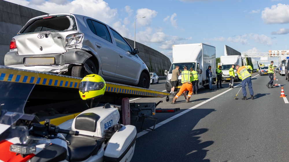 Botsing op de A20