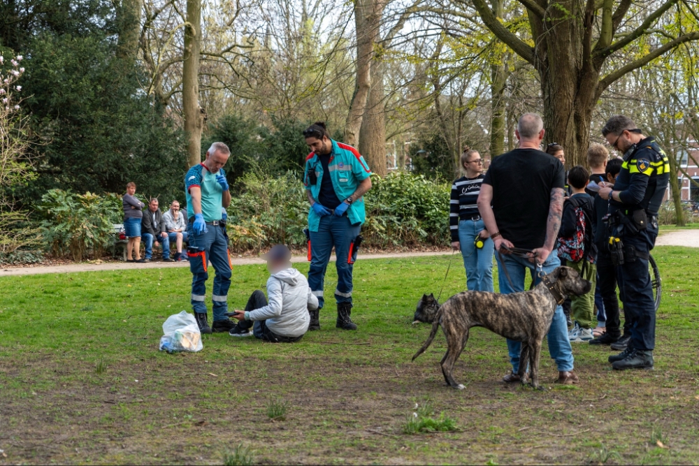 Gewonde vrouw moet geboeid worden om naar het ziekenhuis te gaan