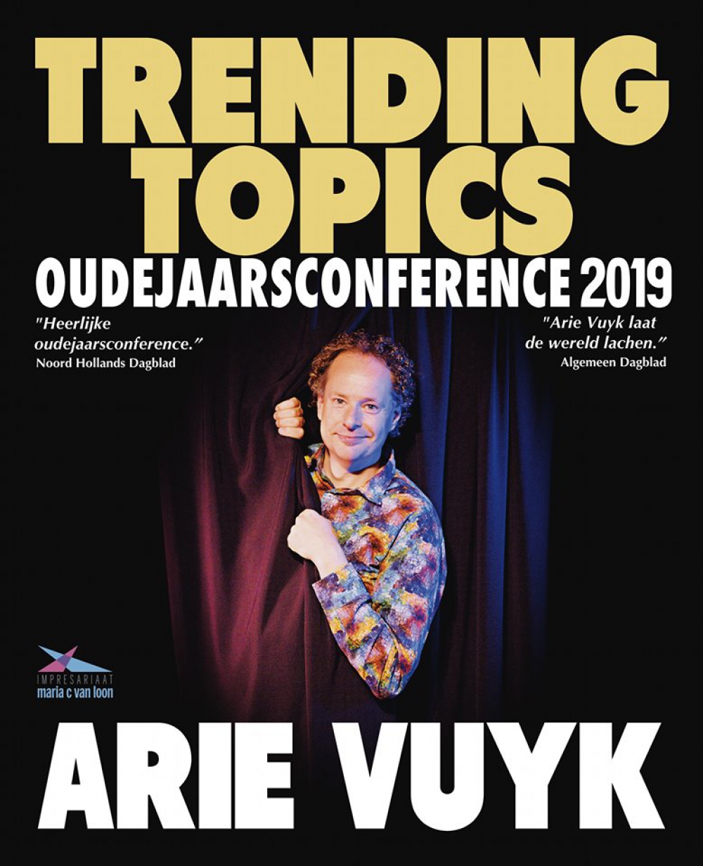 Arie Vuyk speelt Oudejaarsconference 2019 'Trending Topics'