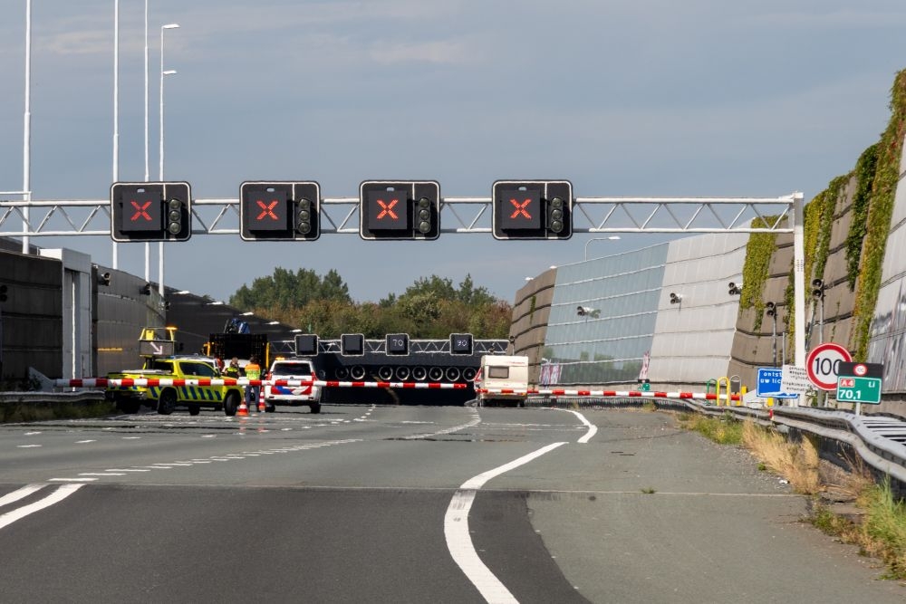 Ketheltunnel dicht na ongeval