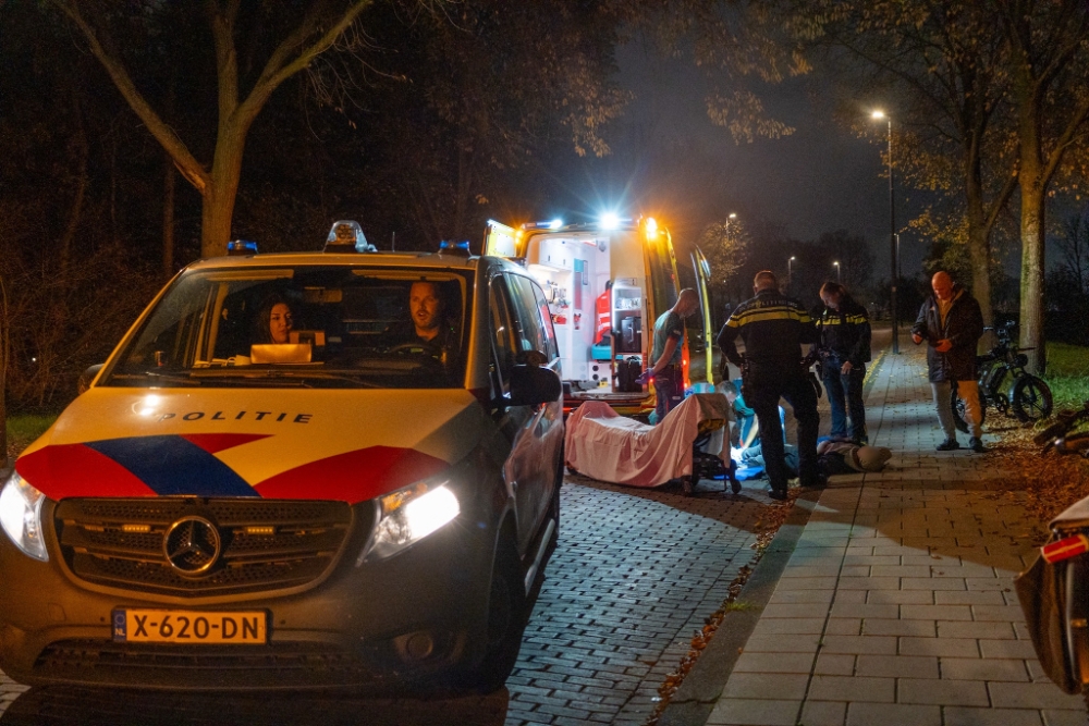 Gewonde man naast fatbike aangetroffen na ongeval op de Marnixlaan in Vlaardingen