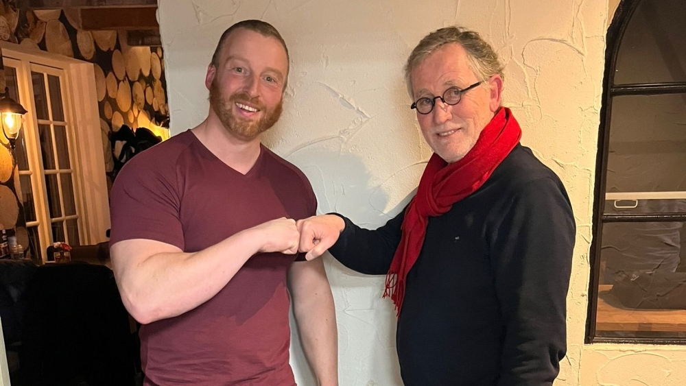 Fractievoorzitters Neill Voorburg (GroenLinks) en Jos van Rij (PvdA)