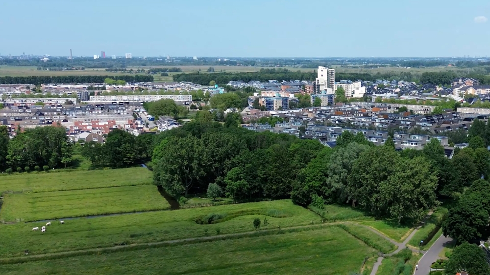 Schiedam-Noord vanuit de lucht