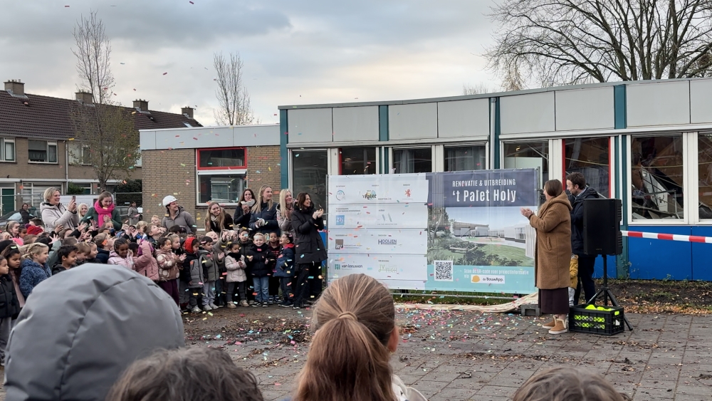 Feestelijke start van verbouwing 't Palet Holy: 'Het wordt een enorme upgrade'