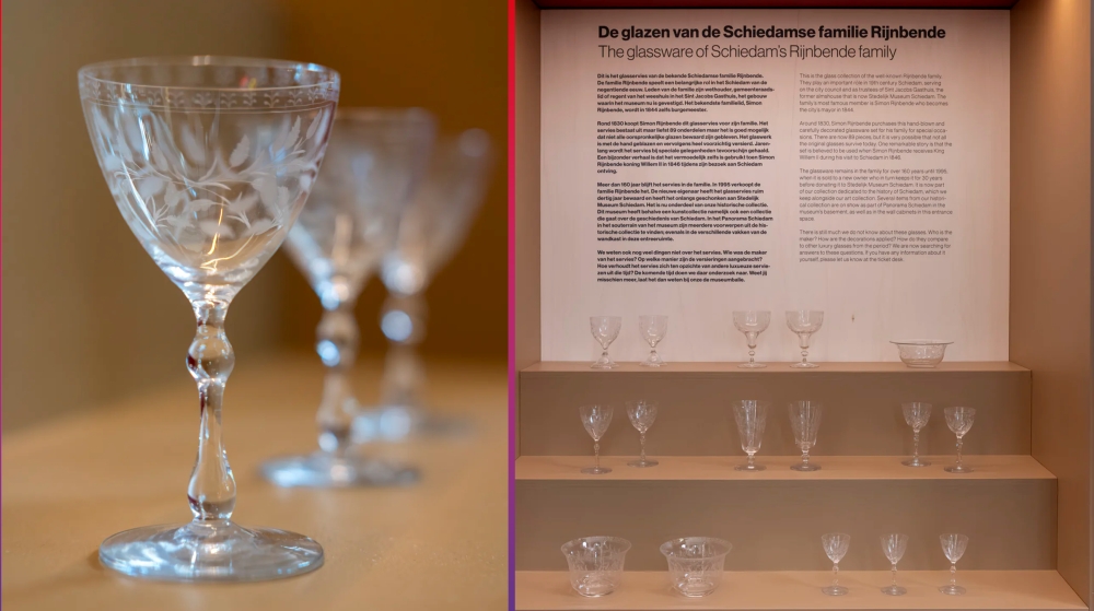 Deze glazen waren 160 jaar in het bezit van de familie Rijnbende