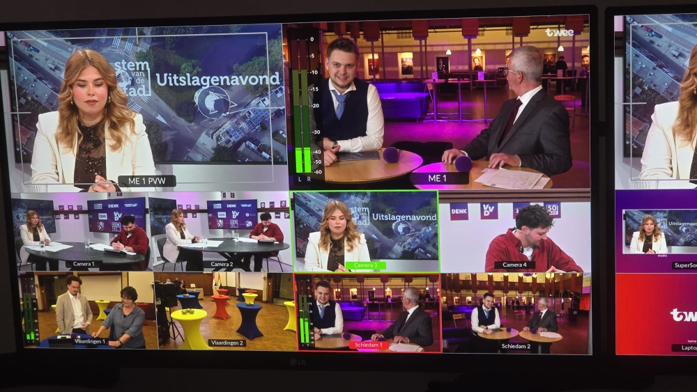 Kijk hier naar de uitslagenavond, live vanuit de studio en op locatie in Vlaardingen en Schiedam