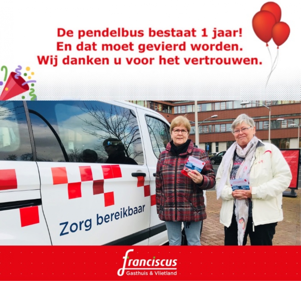 Pendelbus Franciscus Gasthuis & Vlietland bestaat één jaar
