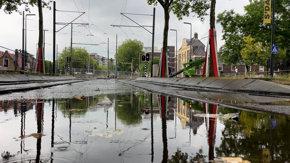 Werkzaamheden tramspoor in Schiedam bijna afgerond: 'Maandag weer rijden'