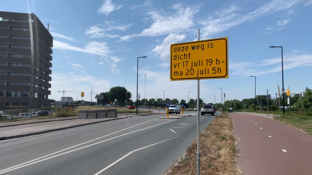 Deel Deltaweg weekend dicht voor aanpassingen aan het fietspad