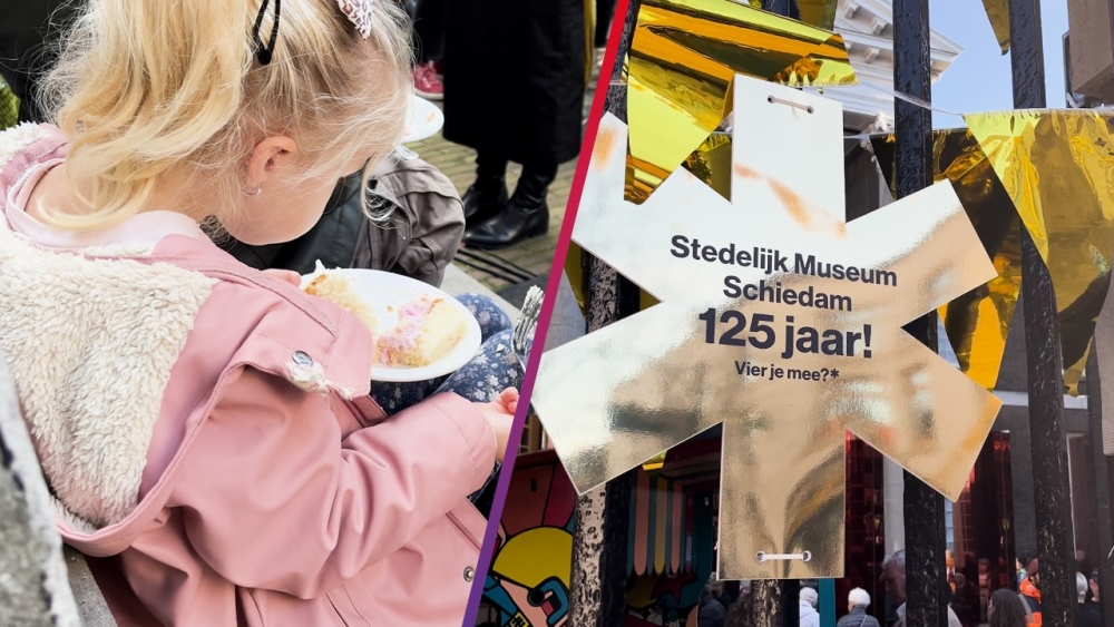 Taart voor iedereen op 125e verjaardag Stedelijk Museum: ‘Wat een feest hè?’