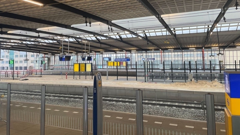 Maandag en dinsdag minder en daarna twee dagen helemaal geen treinen tussen Schiedam en Delft