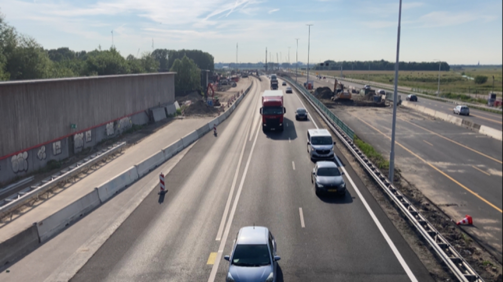 A20 gaat 's nachts weer dicht voor aanleg Blankenburgverbinding