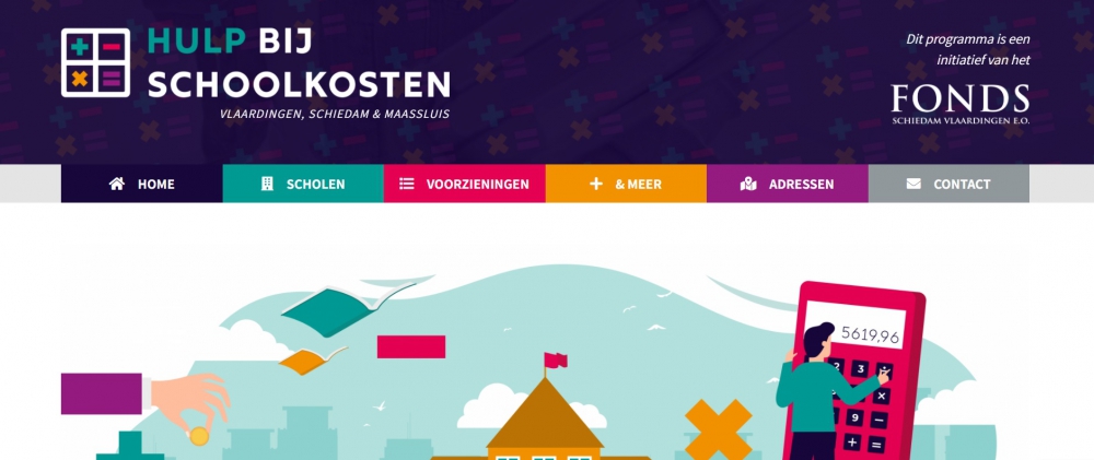 Fonds Schiedam Vlaardingen lanceert website voor hulp bij schoolkosten