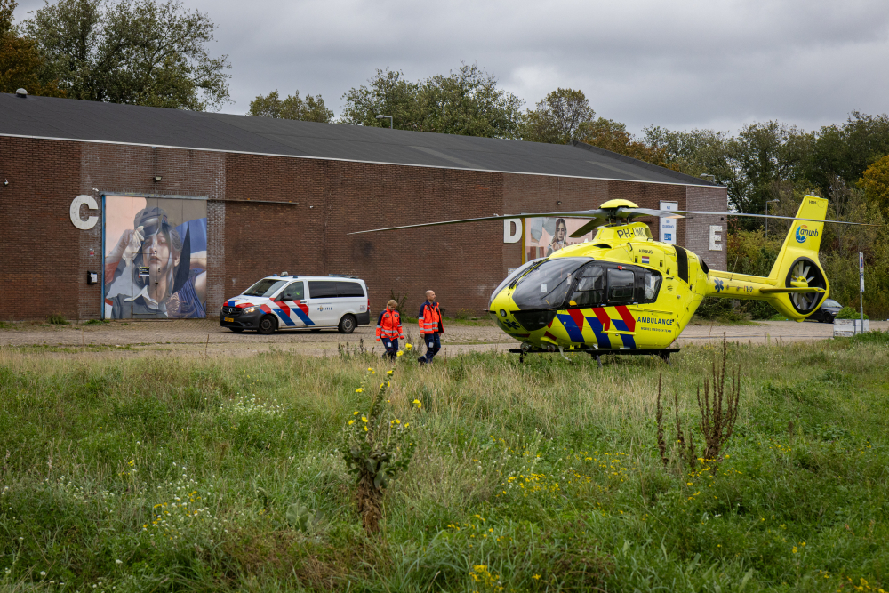 Traumahelikopter ingezet voor medische noodsituatie Boerhaavelaan