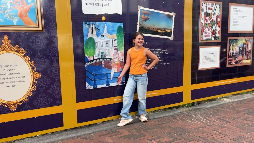 Geen kale hekken, maar tekeningen en Schiedamse highlights: ‘We zijn op de goede weg’