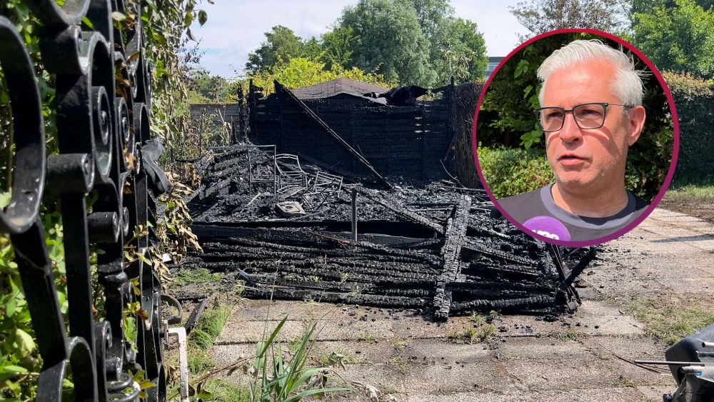 André raakt tuinhuisje kwijt door brand: ‘Nieuwe herinneringen maken kan niet meer’
