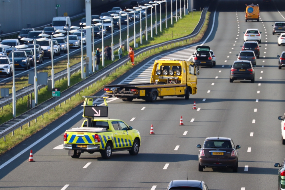 File na botsing op snelweg A4