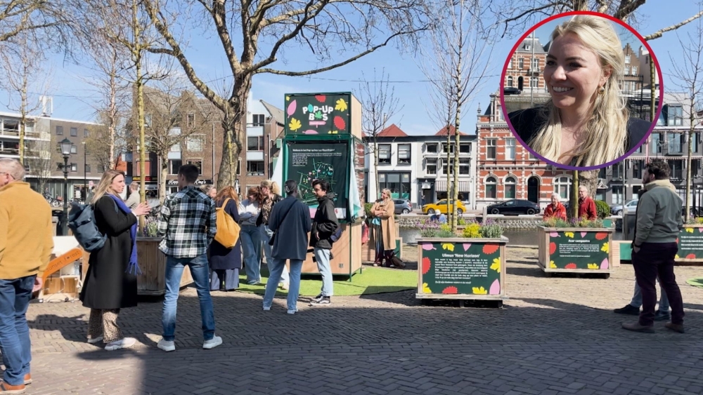 Tijdelijk 'bos' in Vlaardingen geopend, moet 'versteende' stad groener maken