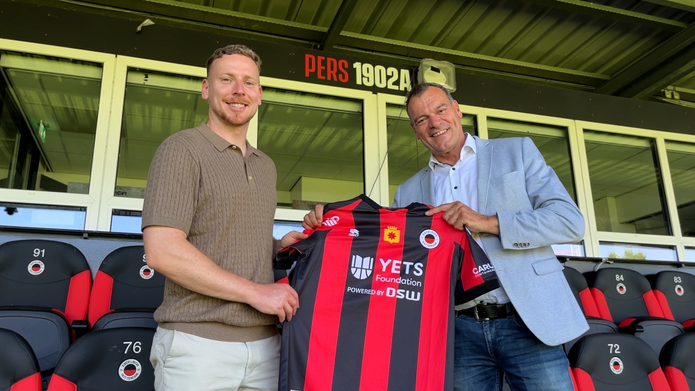 YETS op shirts Excelsior: ‘Hoop dat het Schiedam en Vlaardingen veel oplevert’