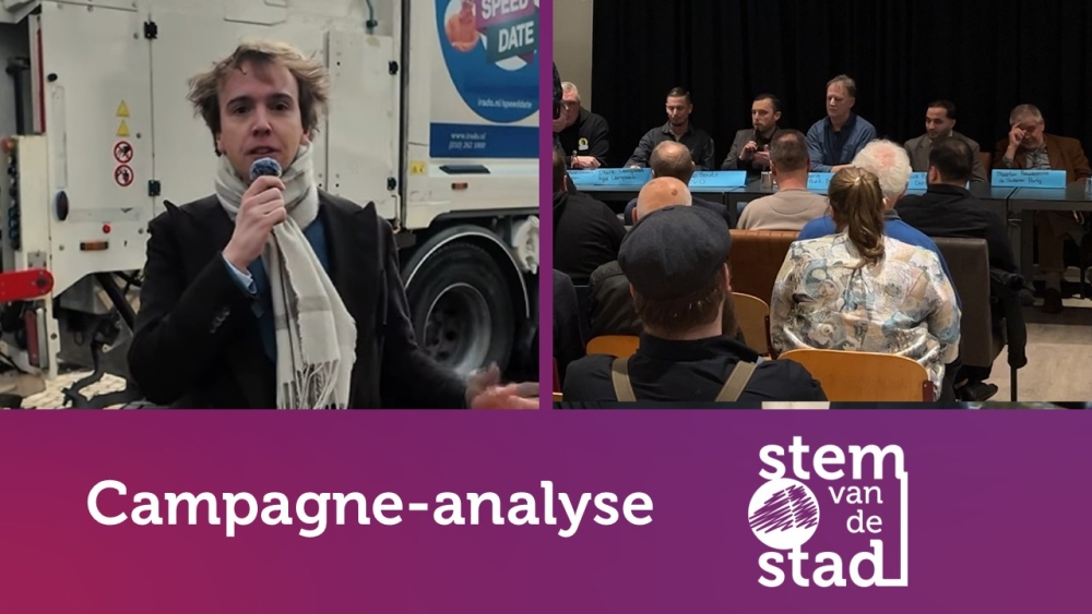 Campagne-analyse: VVD-haar en de eerste debatten in Schiedam