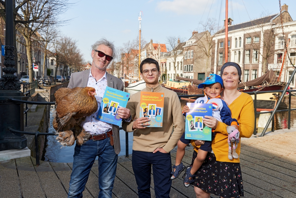 Buurtplaatjes binnenkort ook in Schiedam-Centrum, Noord en Nieuwland