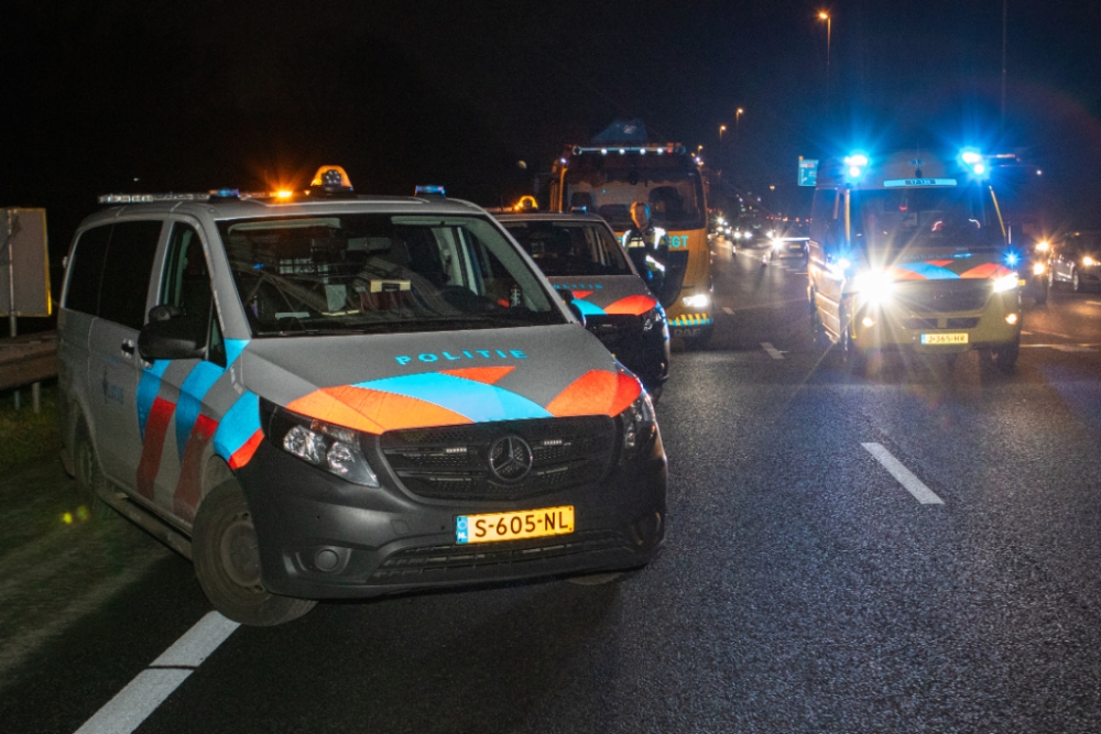 Weer raak op A20: vier auto's botsen op elkaar