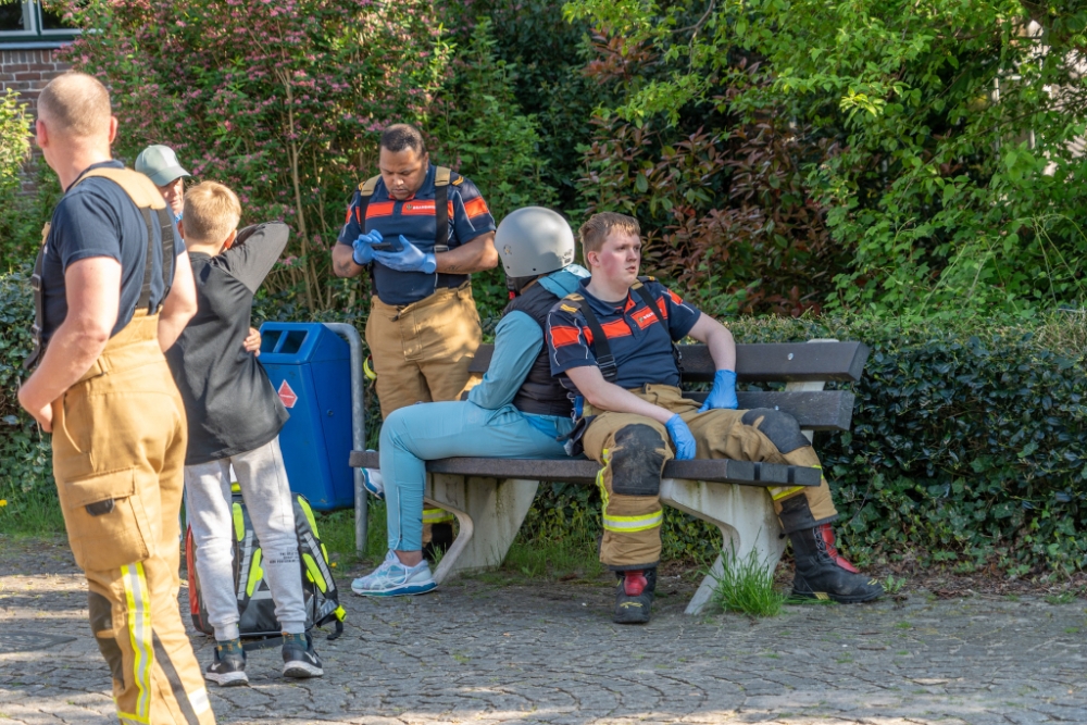 Brandweer assisteert bij ongeval