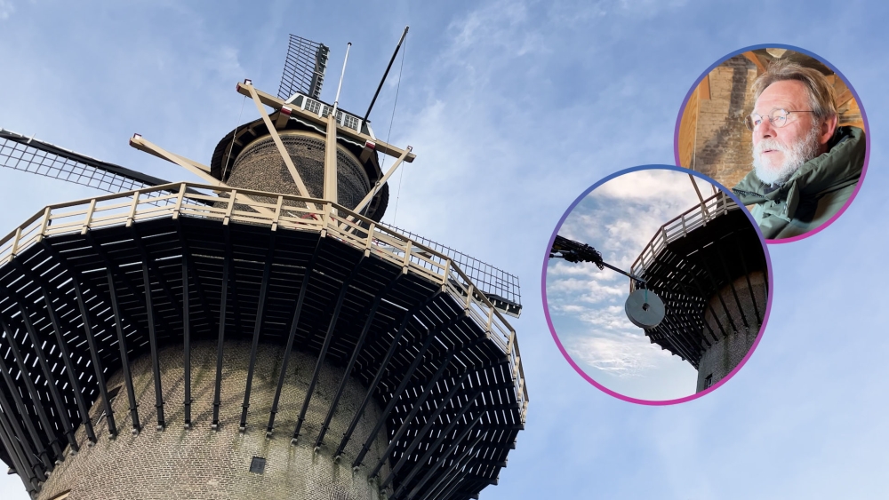 Na tien jaar is het zover: nieuwe molenstenen in Aeolus gehesen