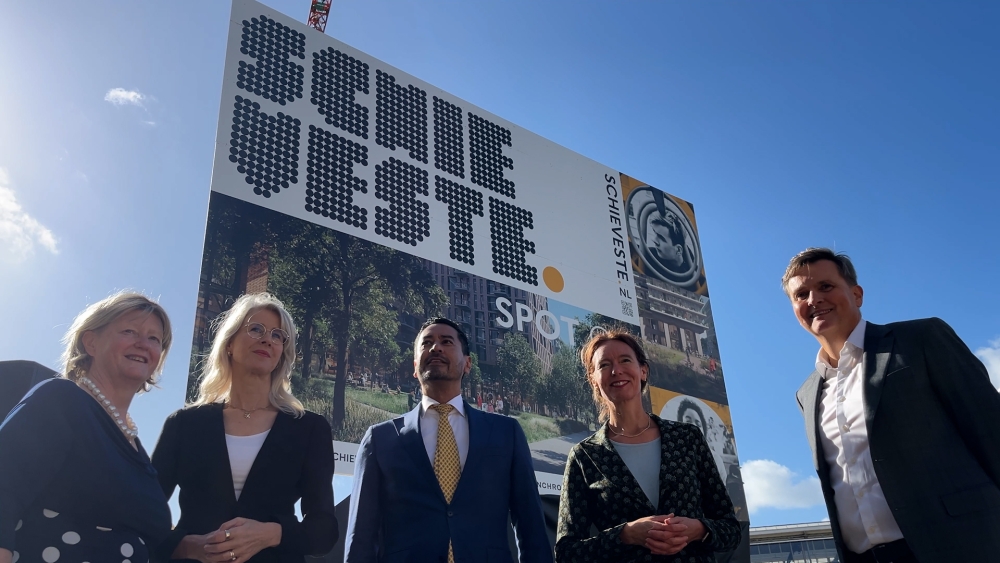 Mona Keijzer geeft startschot voor bouw Schieveste: ‘Het leek een fata morgana’