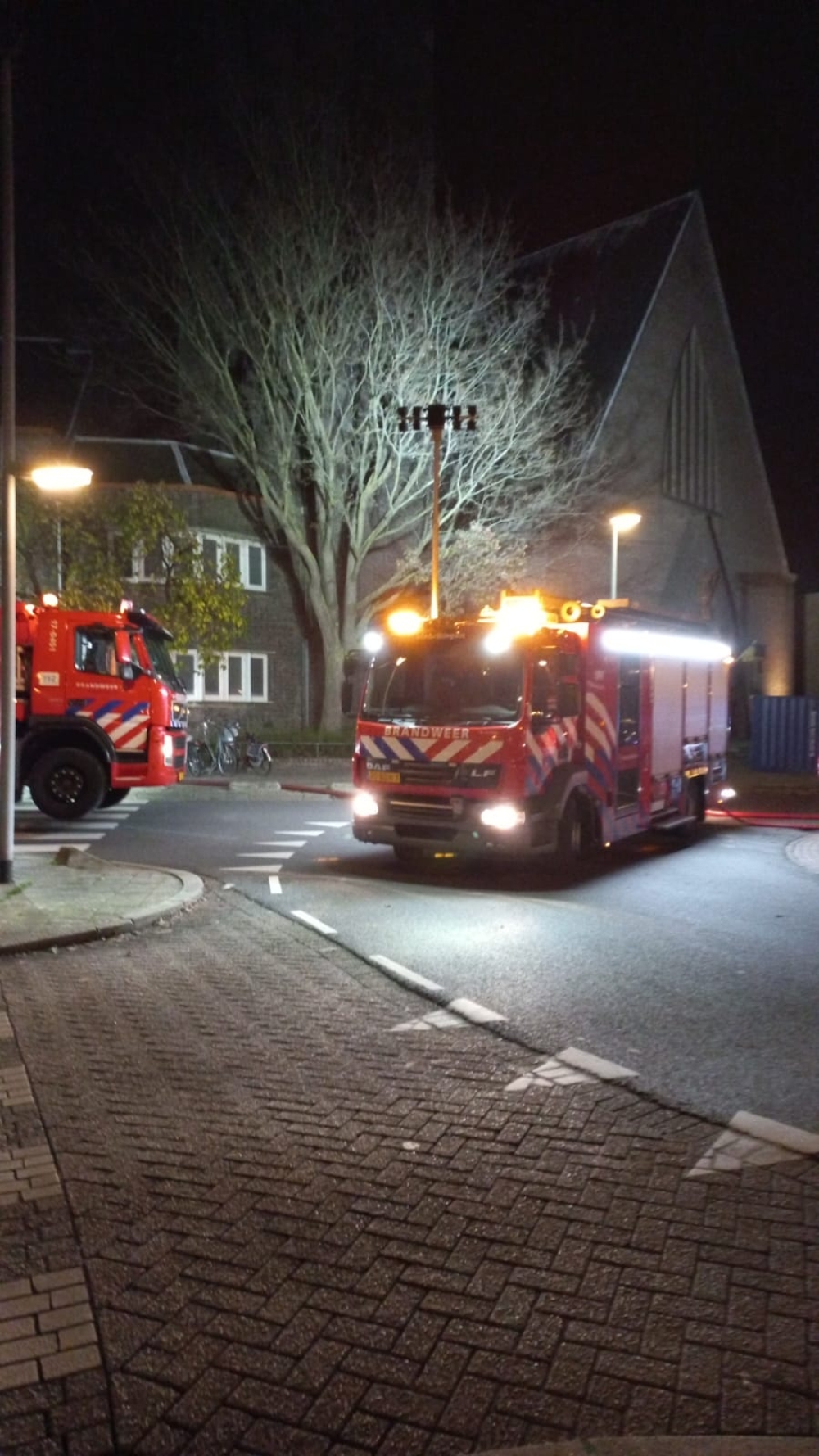 Zeer grote brand in Heilig Hartkerk in de Gorzen