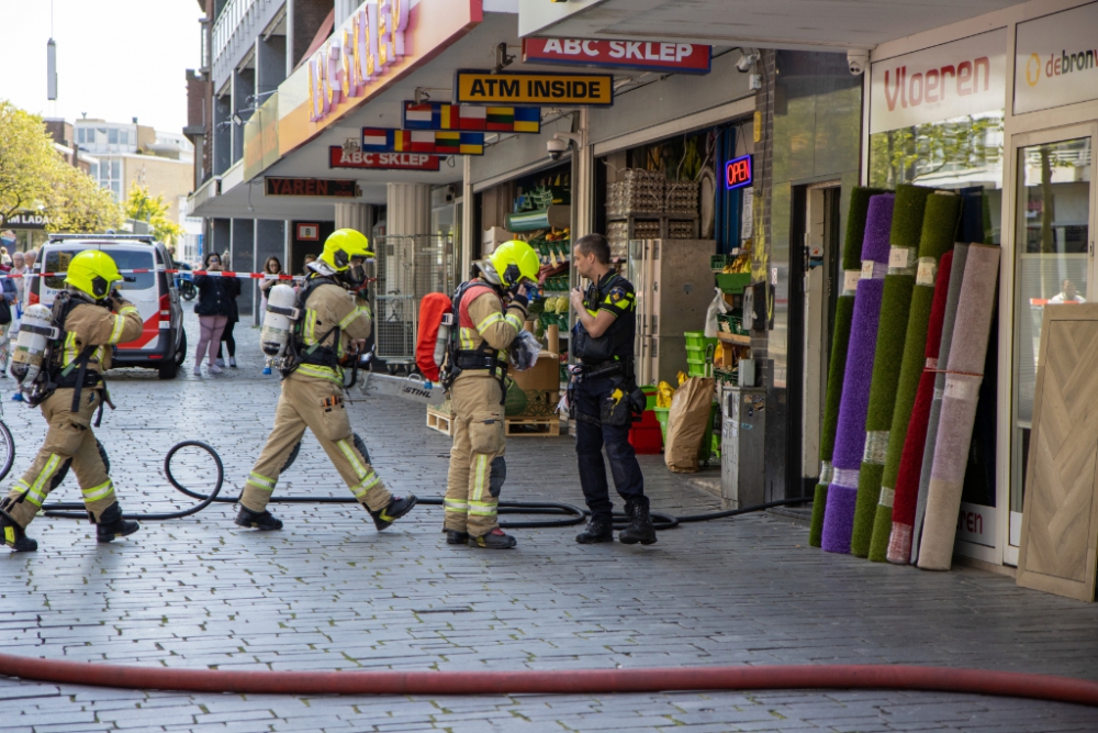 Brand op balkon Broersvest