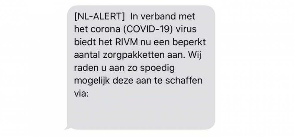 Waarschuwing voor valse 'NL-alert'