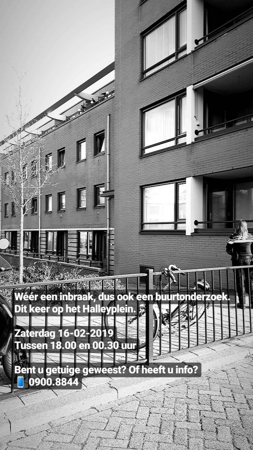 'Help ons om de wijken veiliger te maken!'