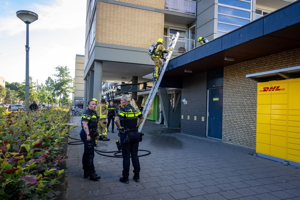 Brand op balkon van woning in Schiedam, maar veel is nog onduidelijk