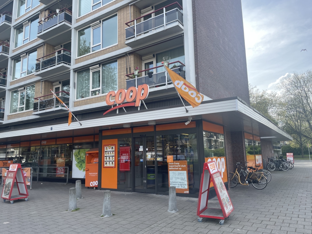 Coop aan ’s-Gravenlandseweg in Schiedam sluit na negen jaar haar deuren